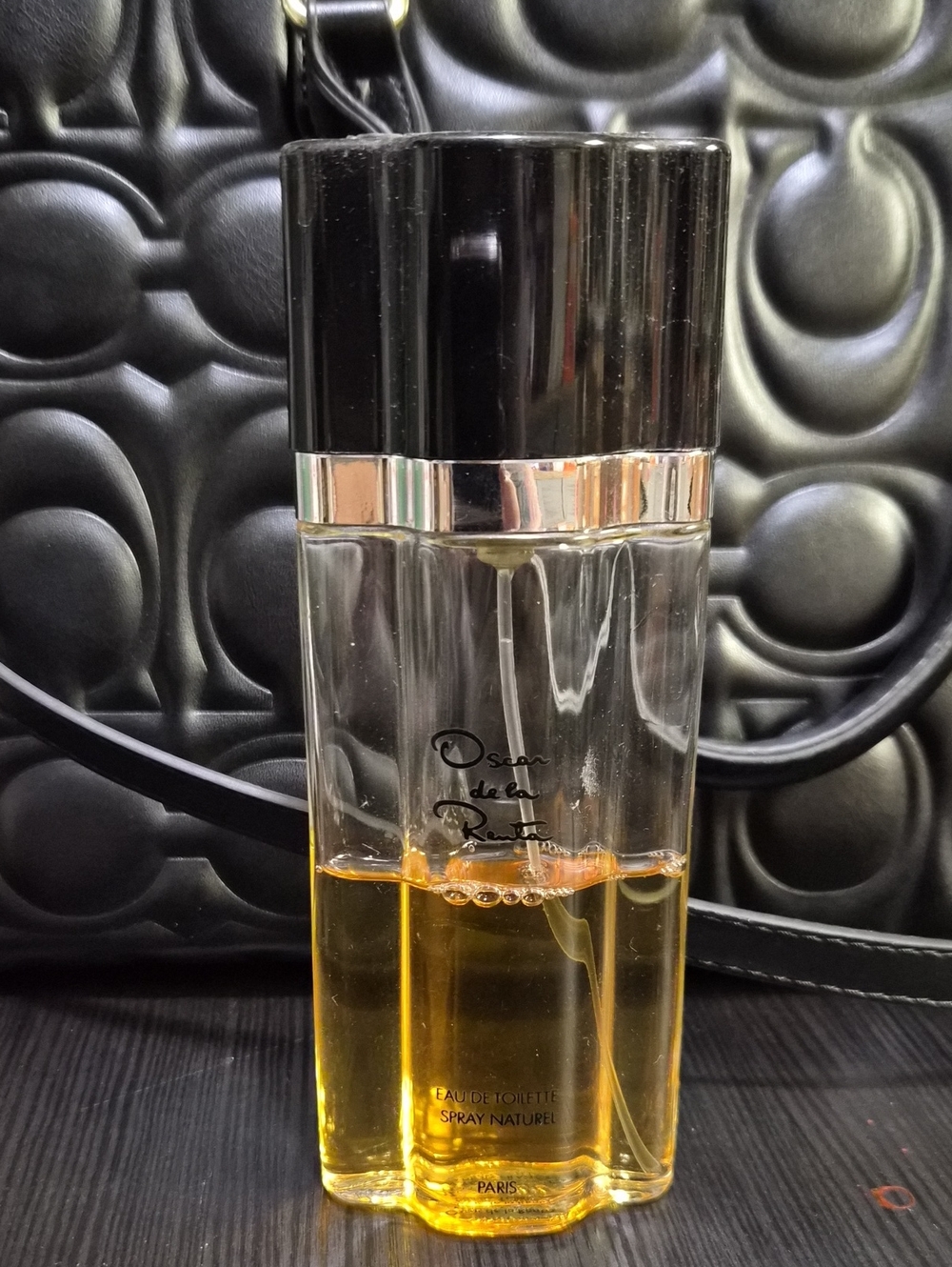 Oscar de la Renta Amber & Black Fragrance Bottle - Halfway Full